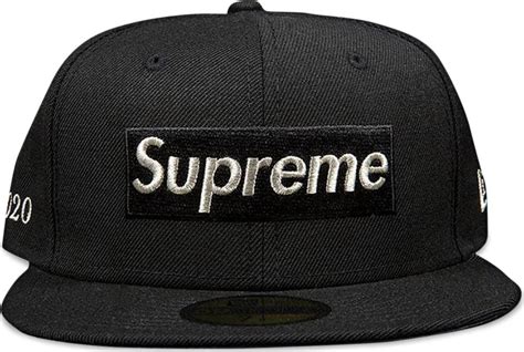 supreme $1m metallic box logo new era black|Supreme $1M Metallic Box Logo New Era Black.